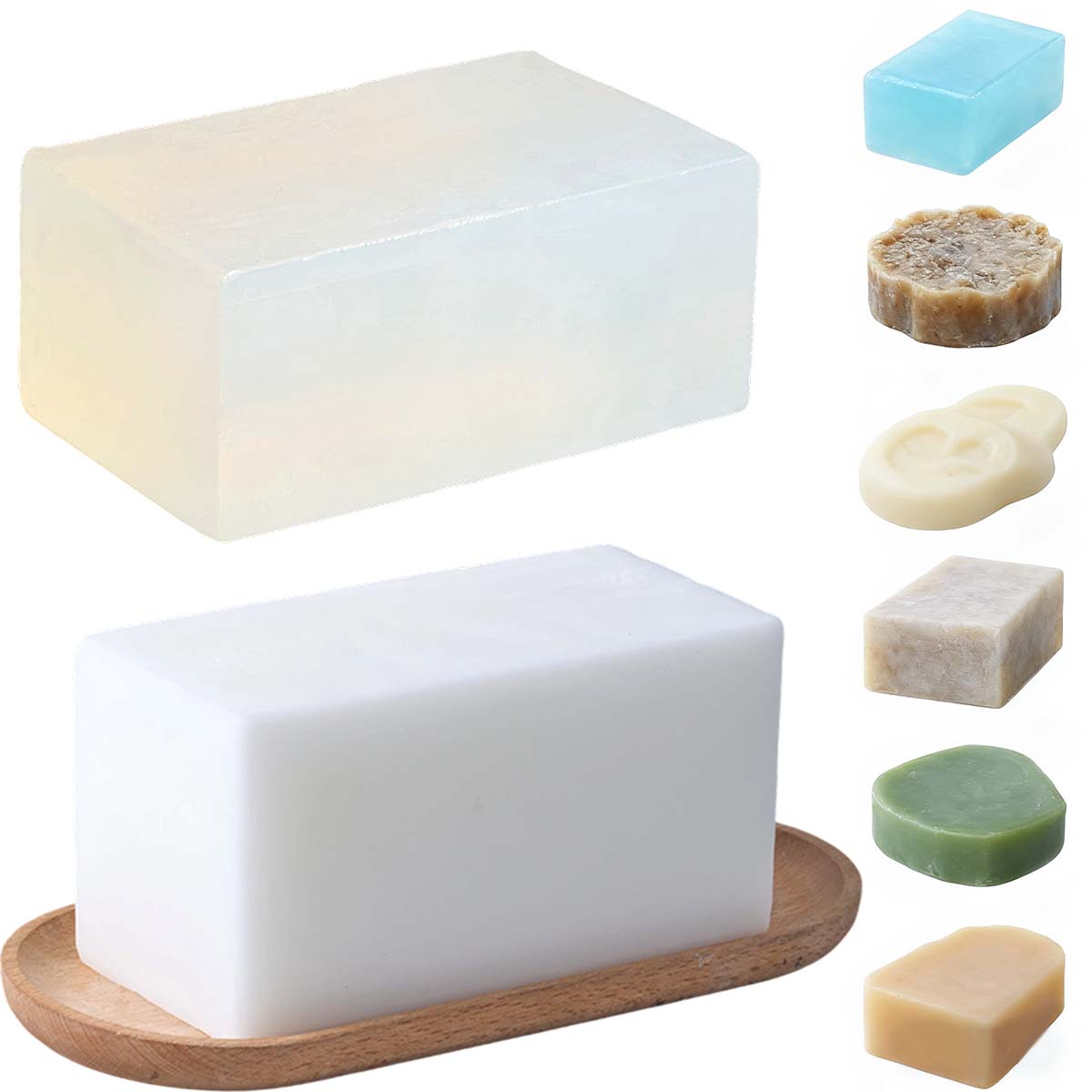 Soap Making With Soap Base - 1000g Clear White Soap Base DIY