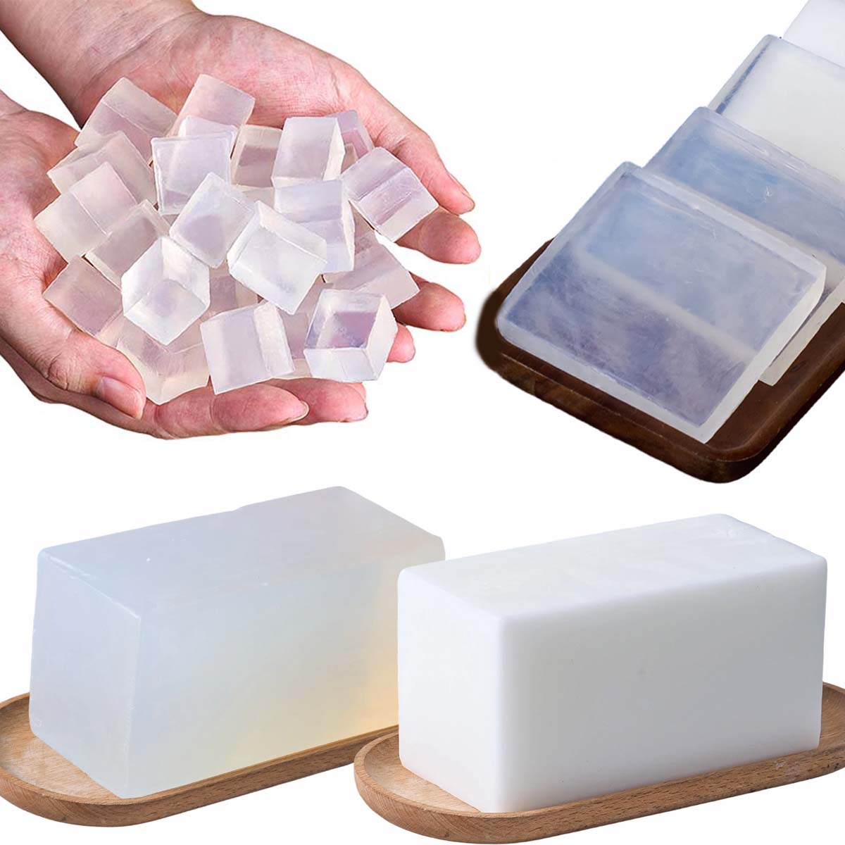 Soap Making With Soap Base - 1000g Glycerin Soap Base DIY Handmade