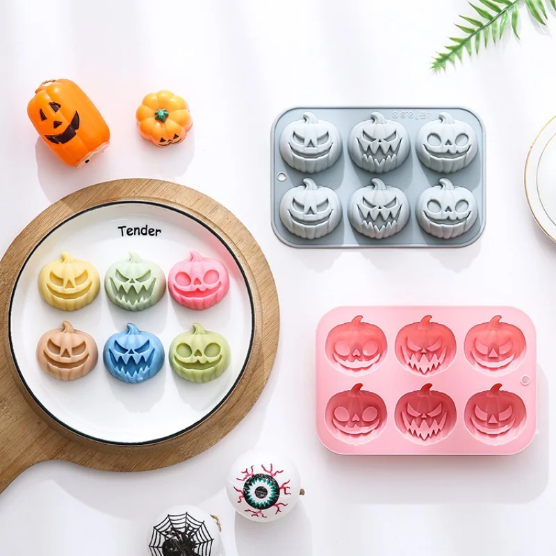 Soap Making Name - 6-in-3 Pumpkin Shaped Silicone Mold Halloween
