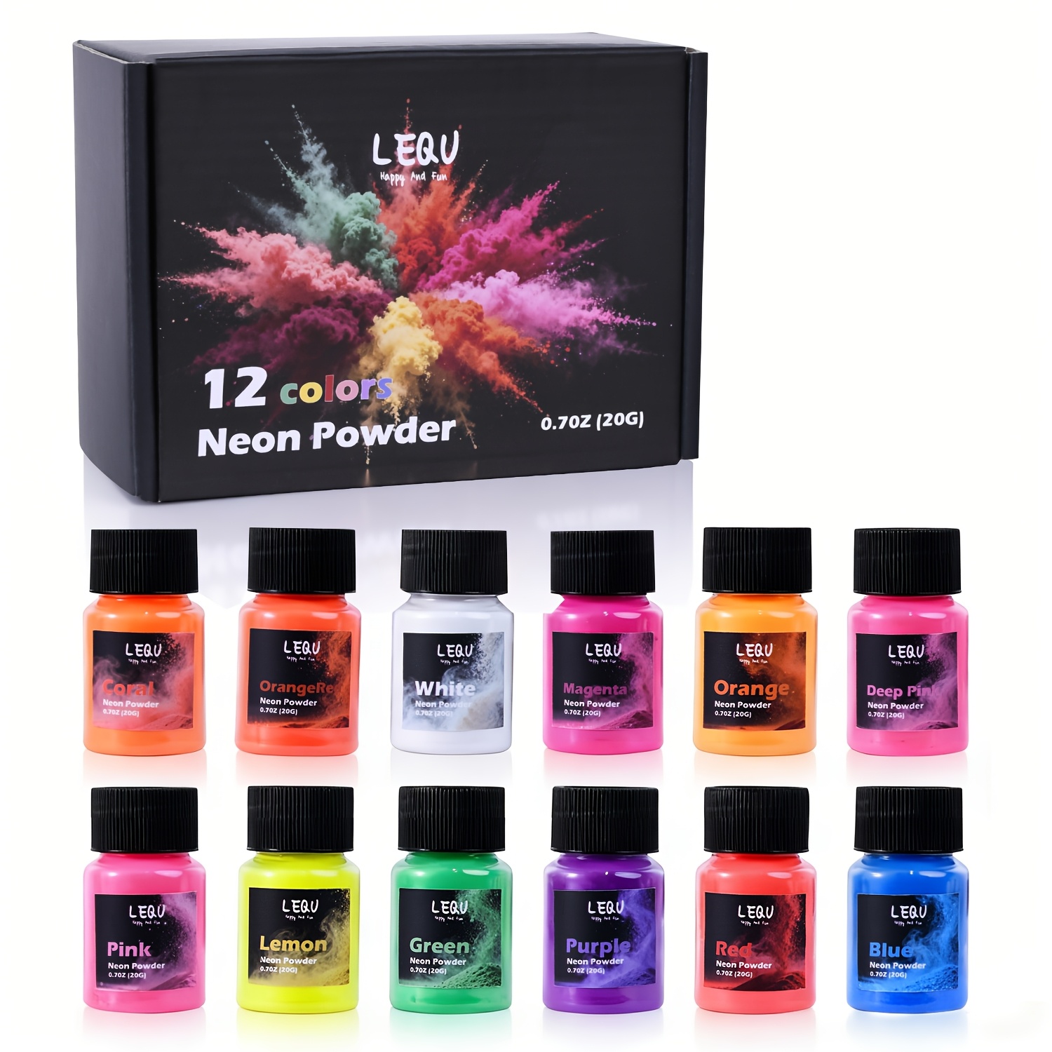 LEQU 12Colors Neon Fluorescent - Soap Making Ingredient review and price