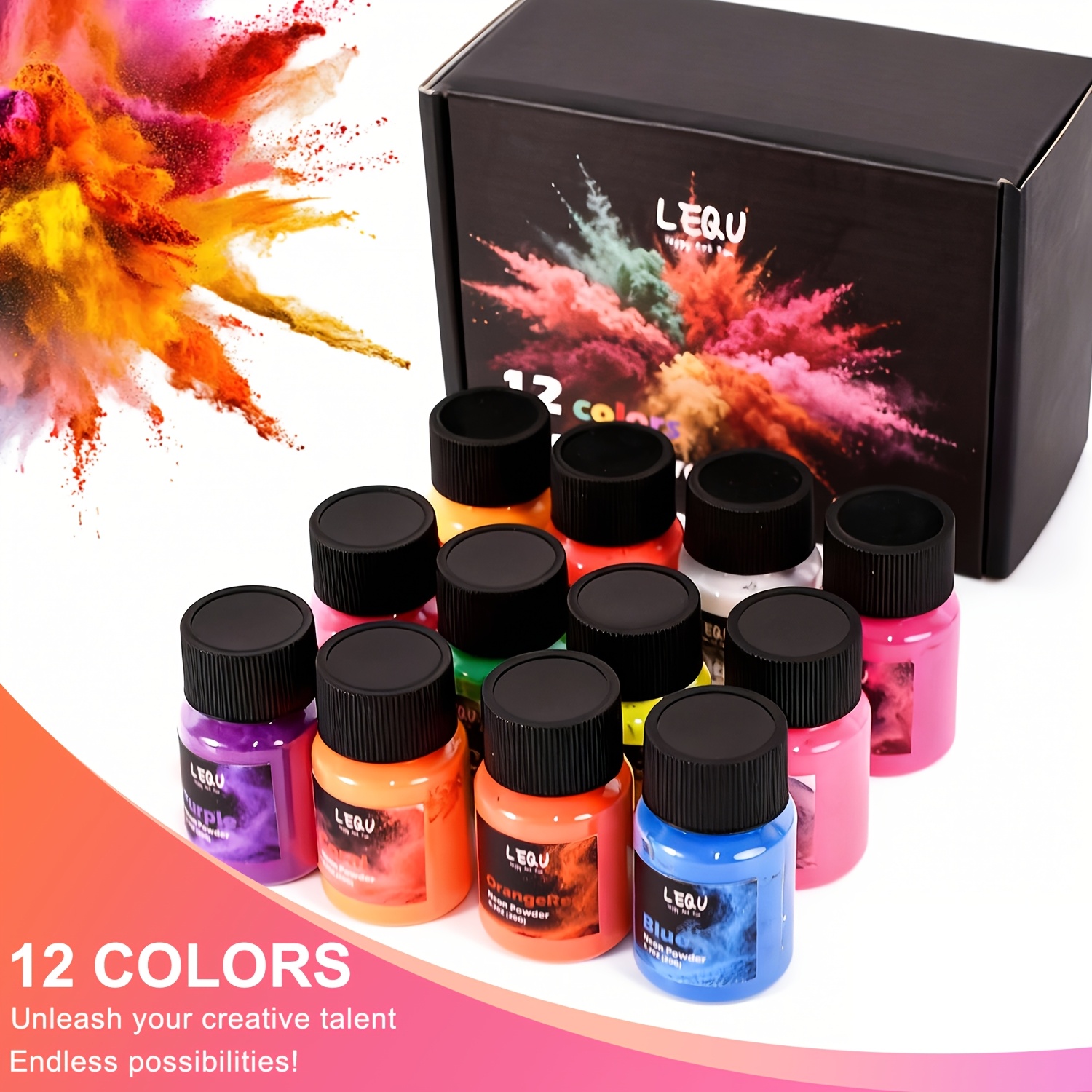 LEQU 12Colors Neon Fluorescent - Soap Making Ingredient review and price