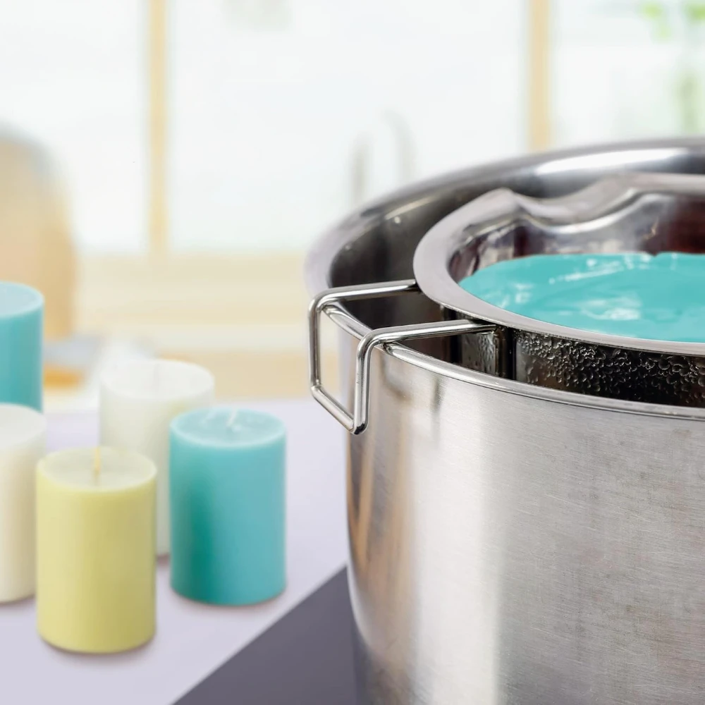 2Pcs Stainless Steel Wax Melti - Soap Making With Soap Base review and price