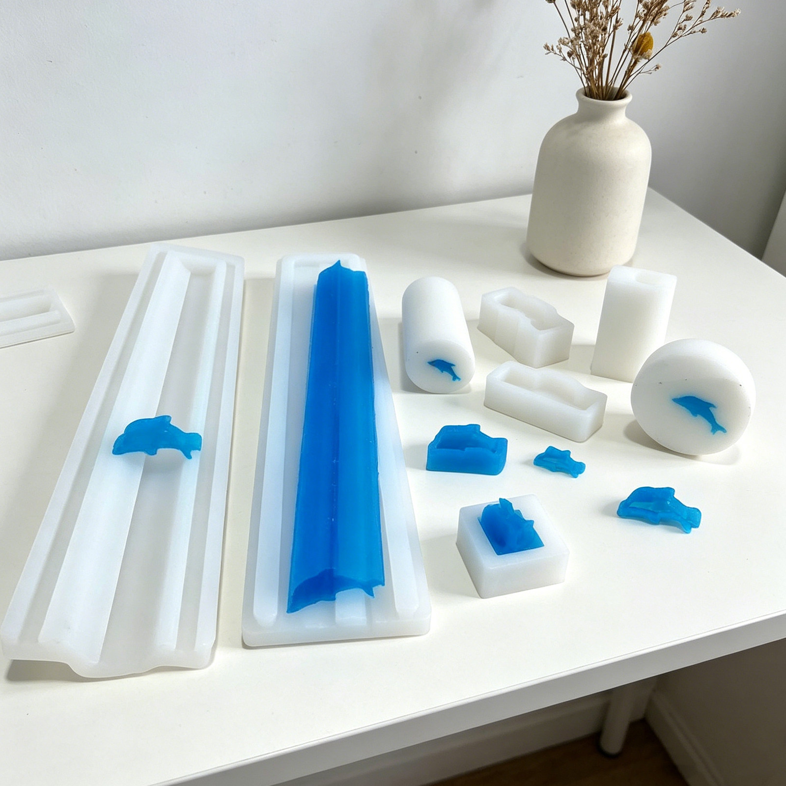 1Set Dolphin Shaped Long Tube  - Soap Making Youtube review and price