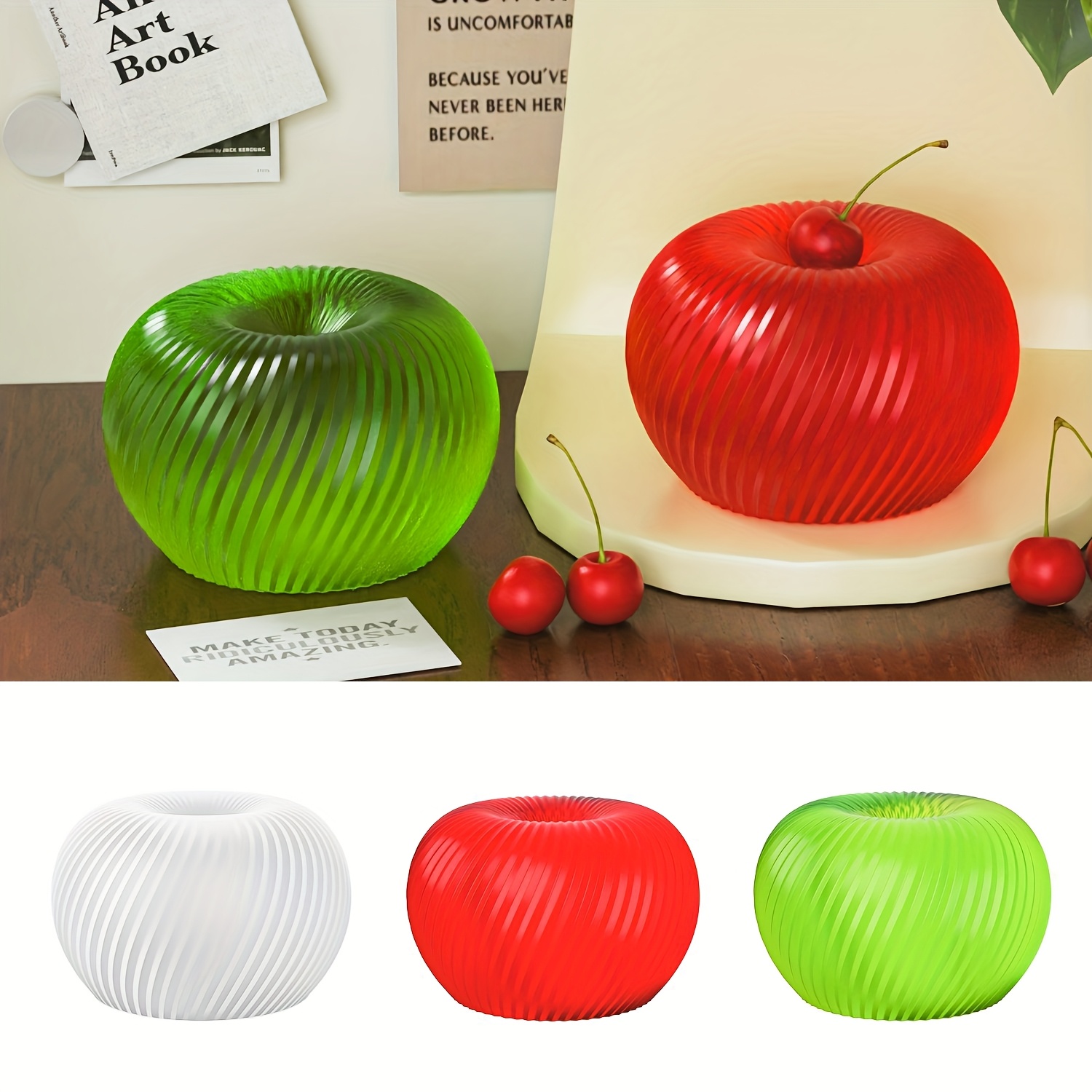 A trendy red apple silicone mo - Soap Making Name review and price