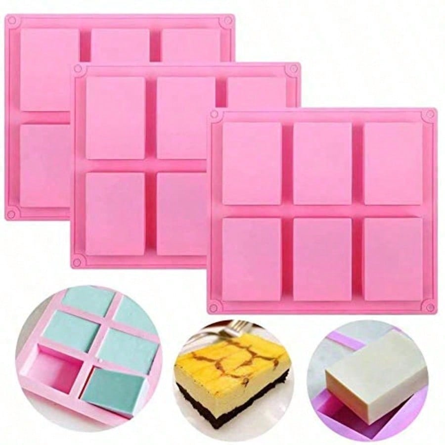 1-2 Pack 6‑Cavity DIY Silicone - Soap Making Name review and price