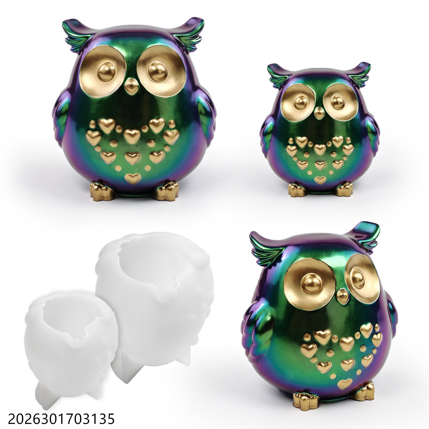 Owl Silicone Mold 3D Bird Shap - Soap Making Name review and price